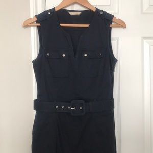Banana Republic Navy Blue Dress Belted